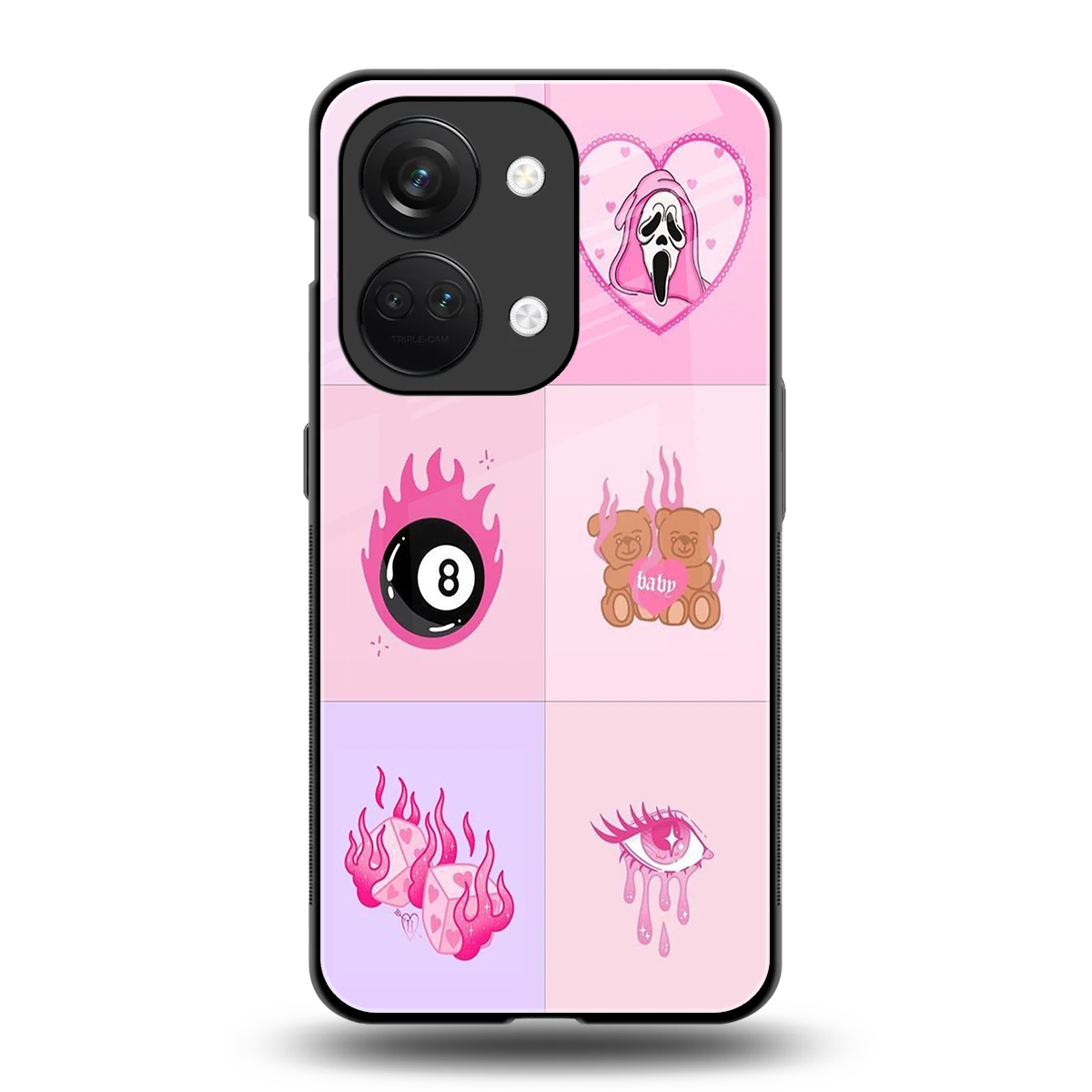 Ghostly Adorable back phone cover | glass case for oneplus nord 3