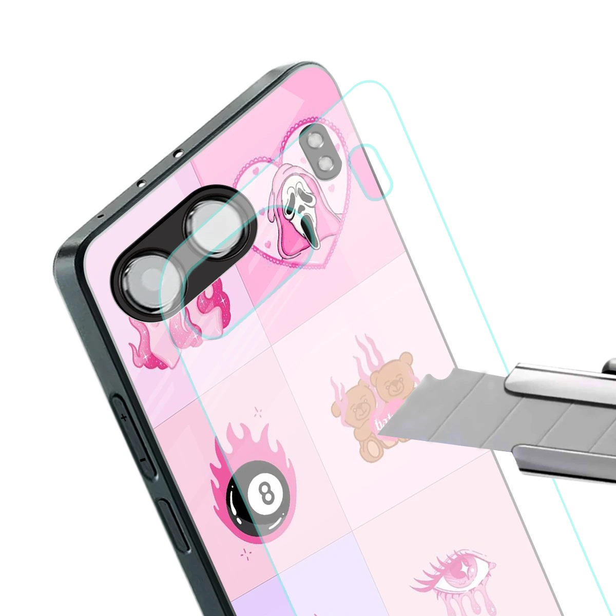 Ghostly Adorable stylish phone case for oneplus nord 4 | glossy glass and slim fit