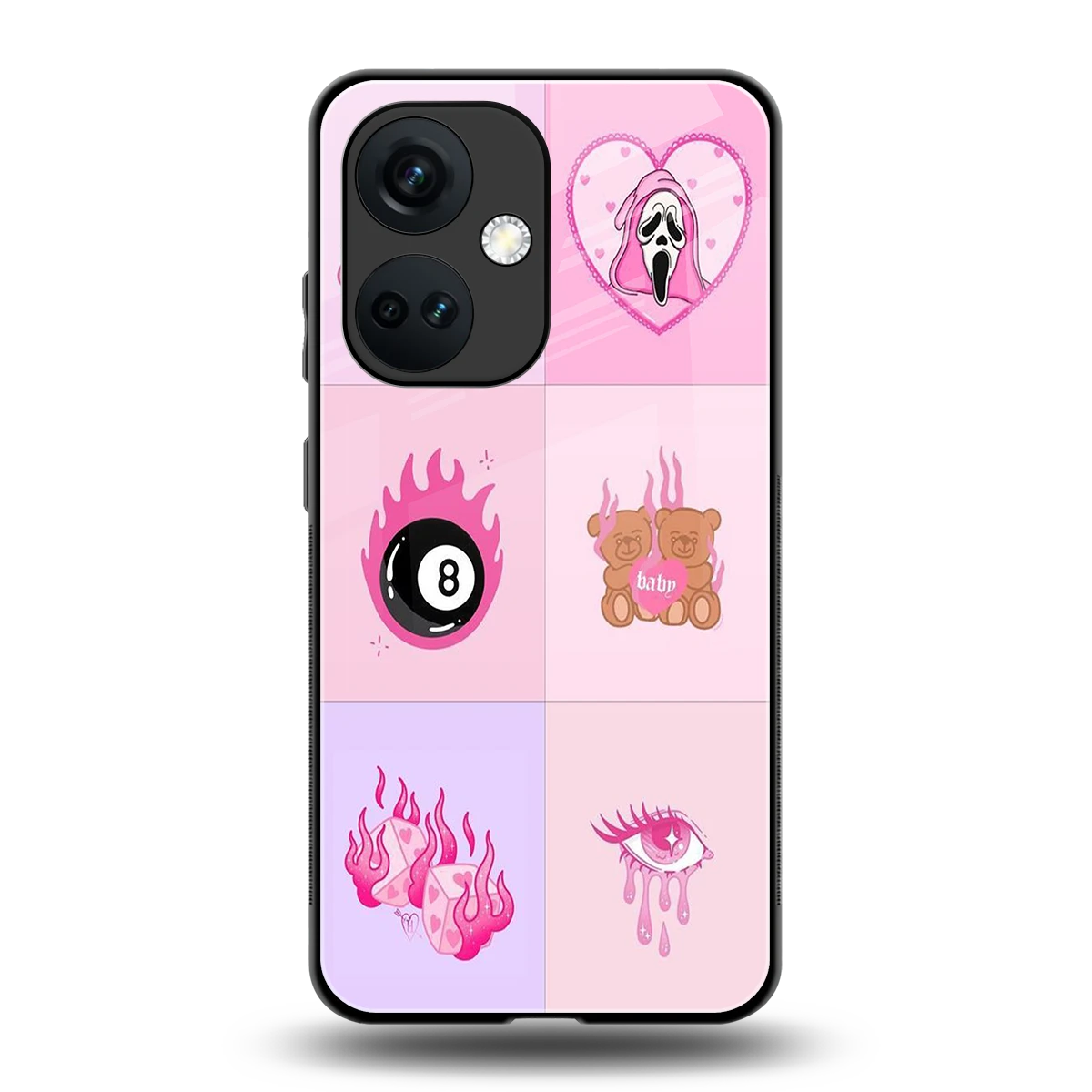 Ghostly Adorable back phone cover | glass case for oneplus nord ce 3