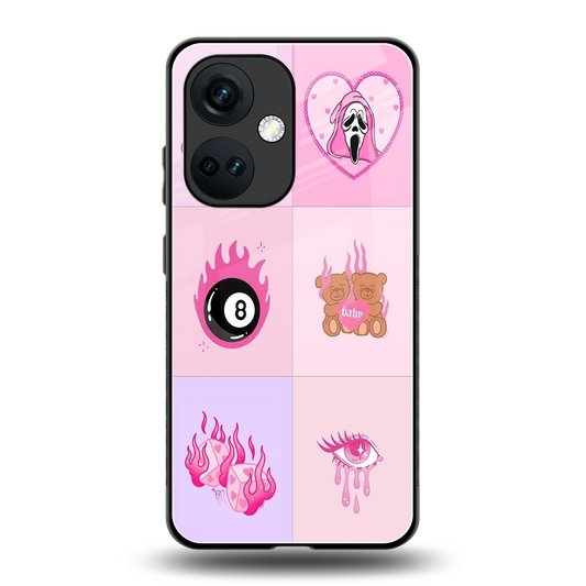 Ghostly Adorable back phone cover | glass case for oneplus nord ce 3