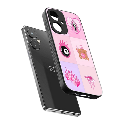 Ghostly Adorable sleek oneplus nord ce 3 cover with tempered glass back and TPU edges