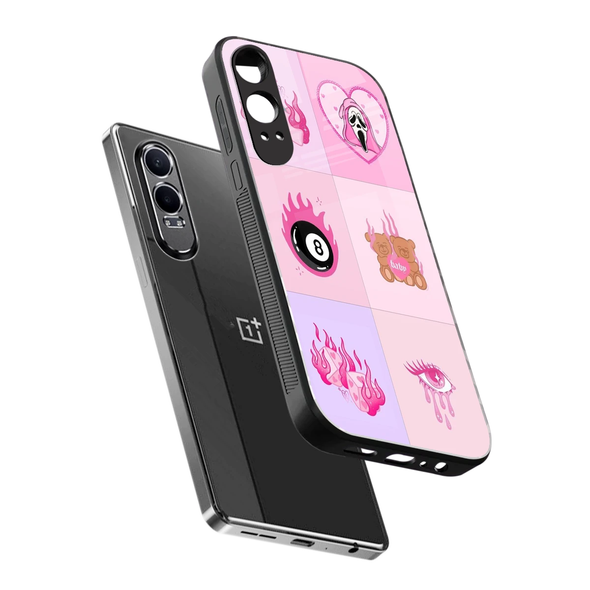 Ghostly Adorable sleek oneplus nord ce 4 lite cover with tempered glass back and TPU edges