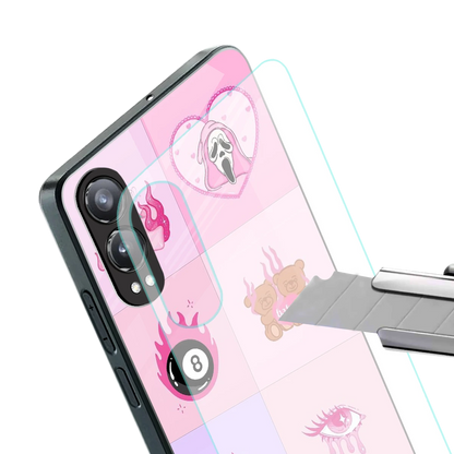 Ghostly Adorable stylish phone case for oneplus nord ce 4 lite | glossy glass and slim fit