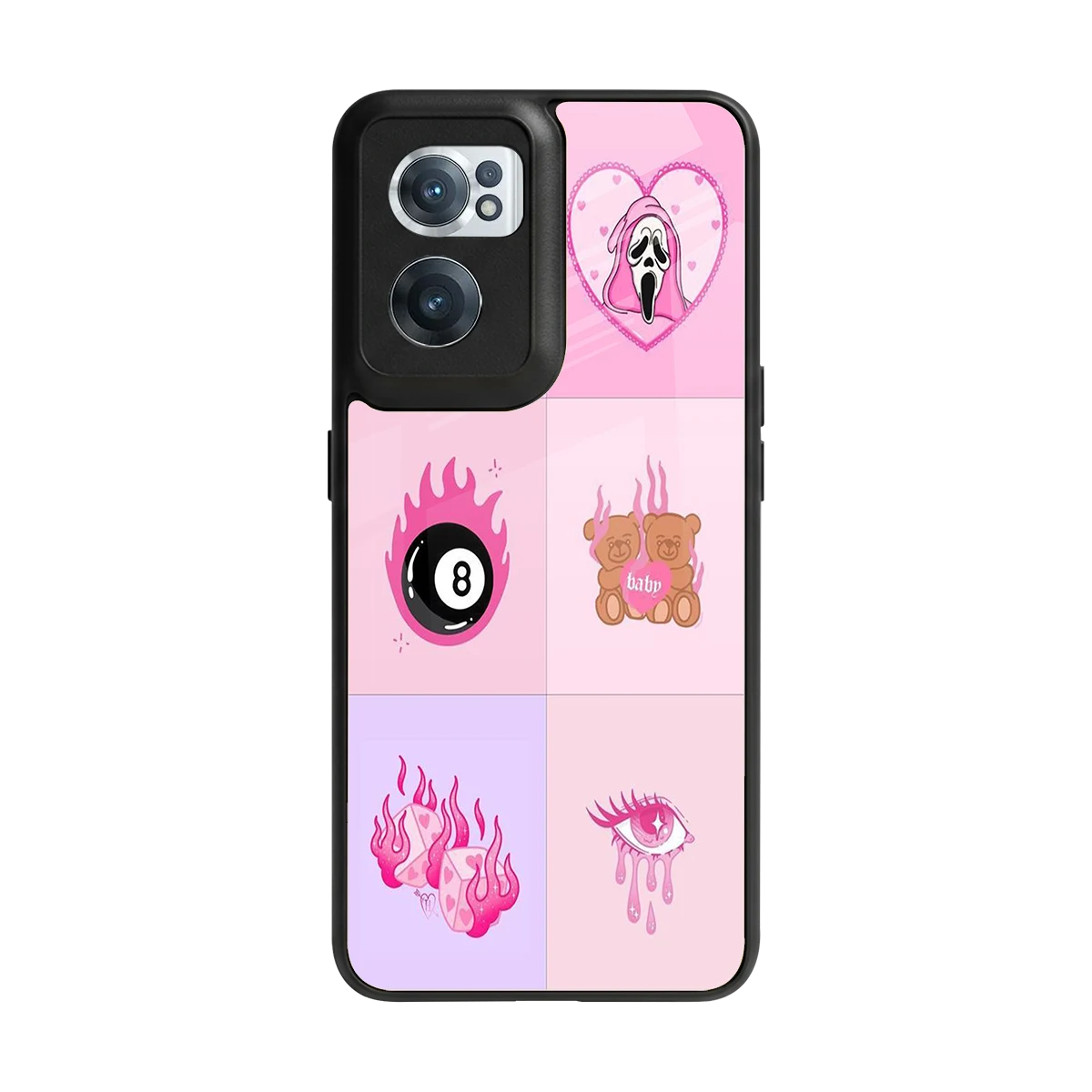 Ghostly Adorable back phone cover | glass case for oneplus nord ce 2