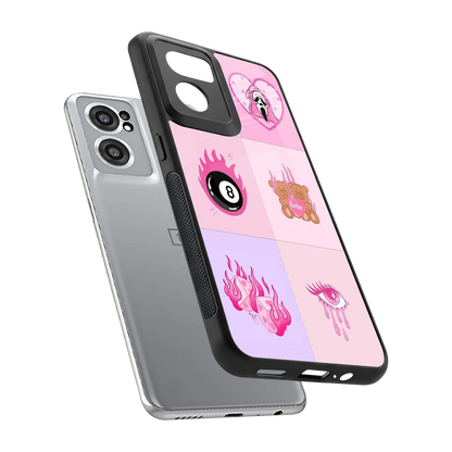 Ghostly Adorable sleek oneplus nord ce 2 cover with tempered glass back and TPU edges
