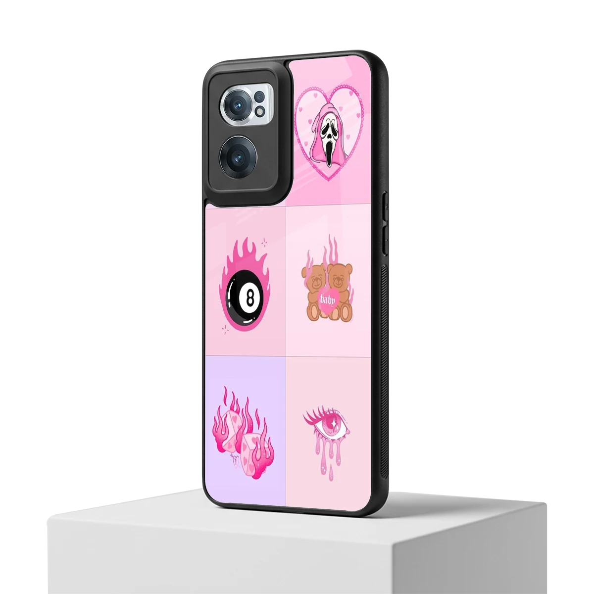 Ghostly Adorable oneplus nord ce 2 mobile cover | shockproof glass phone case