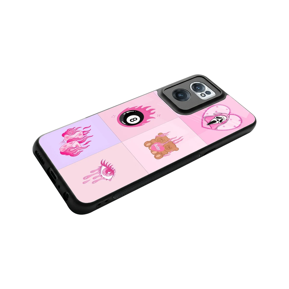 Ghostly Adorable stylish phone case for oneplus nord ce 2 | glossy glass and slim fit