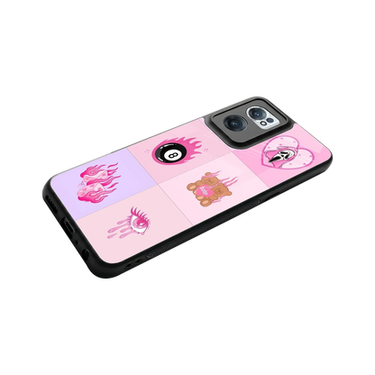 Ghostly Adorable stylish phone case for oneplus nord ce 2 | glossy glass and slim fit