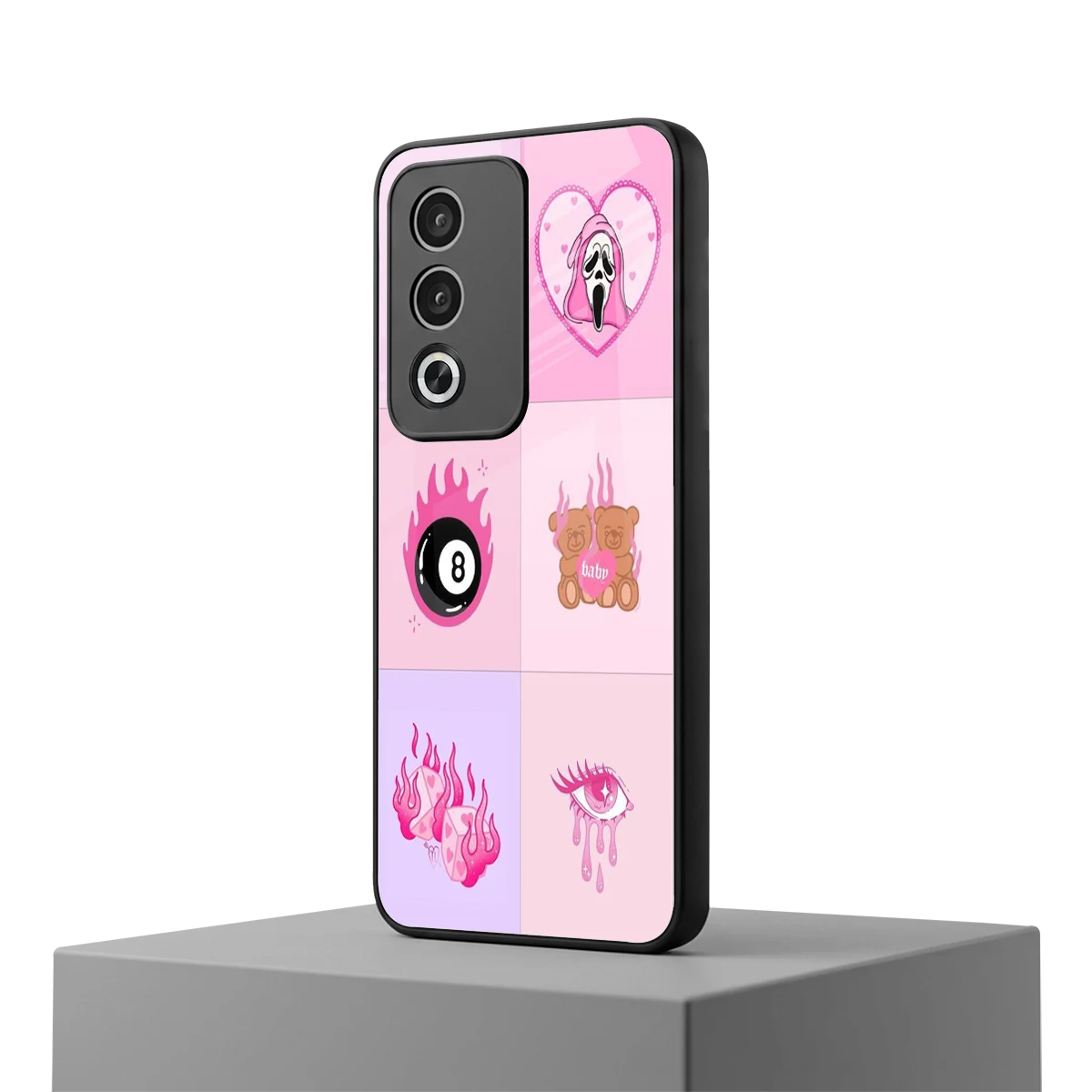 Ghostly Adorable oppo a3 pro mobile cover | shockproof glass phone case