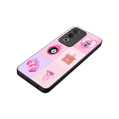 Ghostly Adorable stylish phone case for oppo a3 pro | glossy glass and slim fit