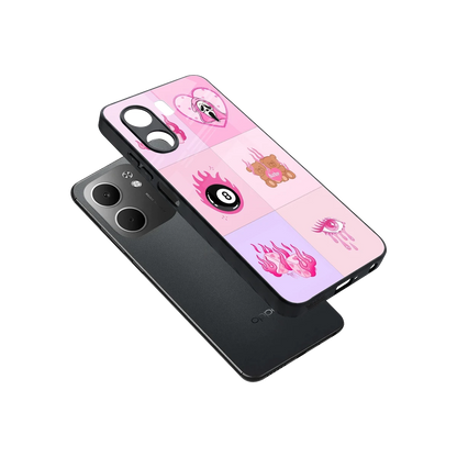 Ghostly Adorable sleek oppo a5x 5g cover with tempered glass back and TPU edges