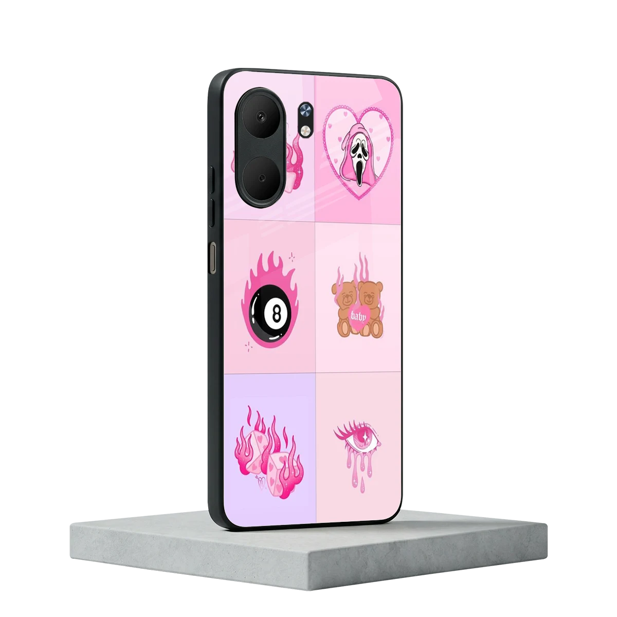 Ghostly Adorable oppo a5x 5g mobile cover | shockproof glass phone case
