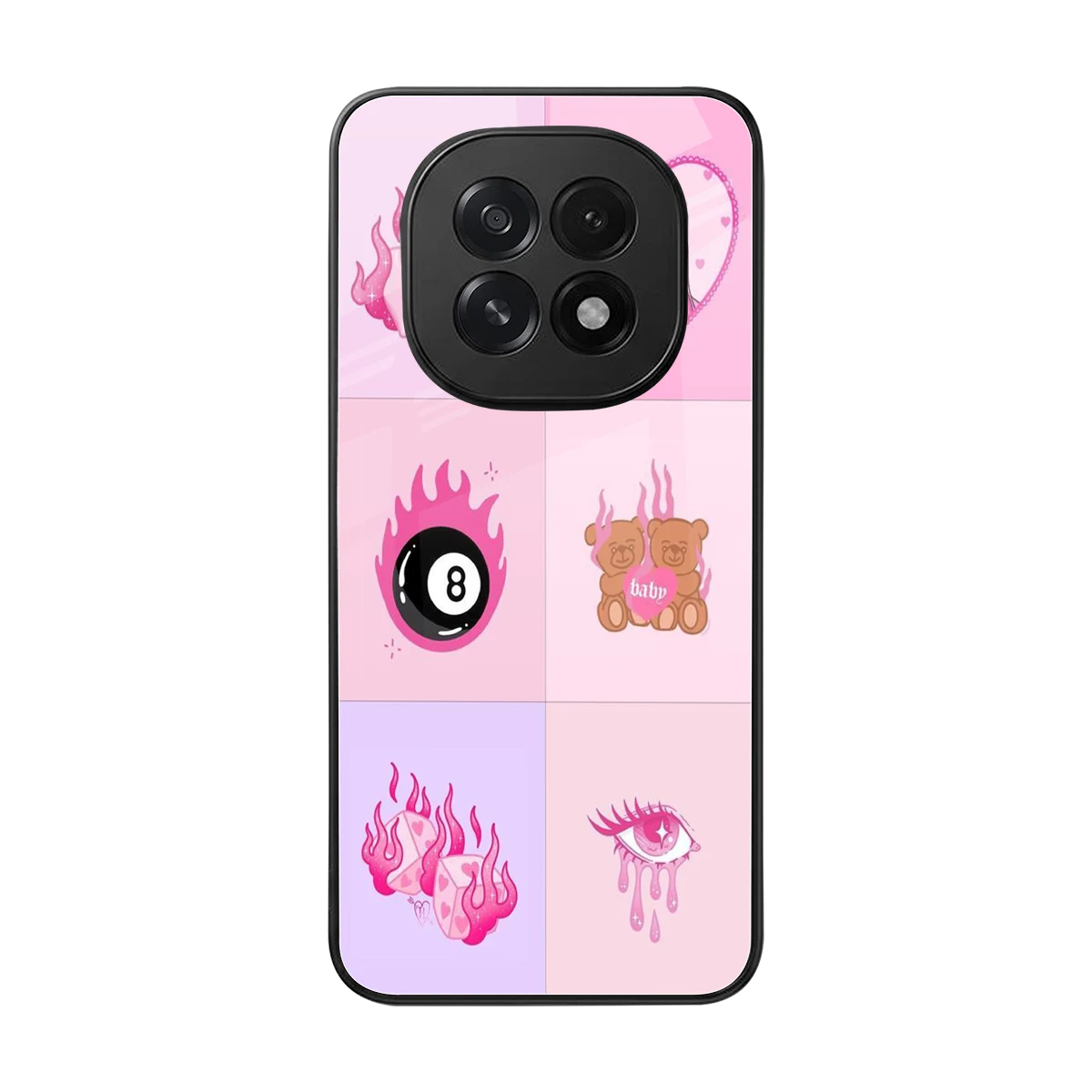 Ghostly Adorable back phone cover | glass case for oppo f29 5g