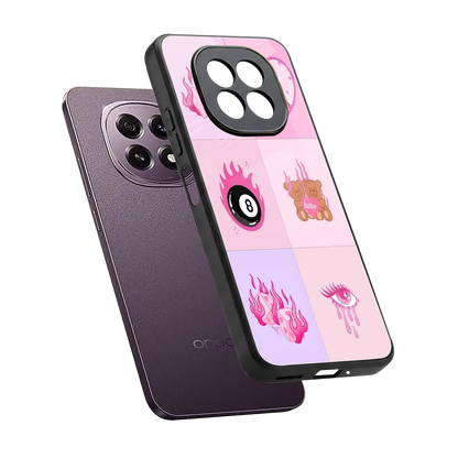 Ghostly Adorable sleek oppo f29 5g cover with tempered glass back and TPU edges