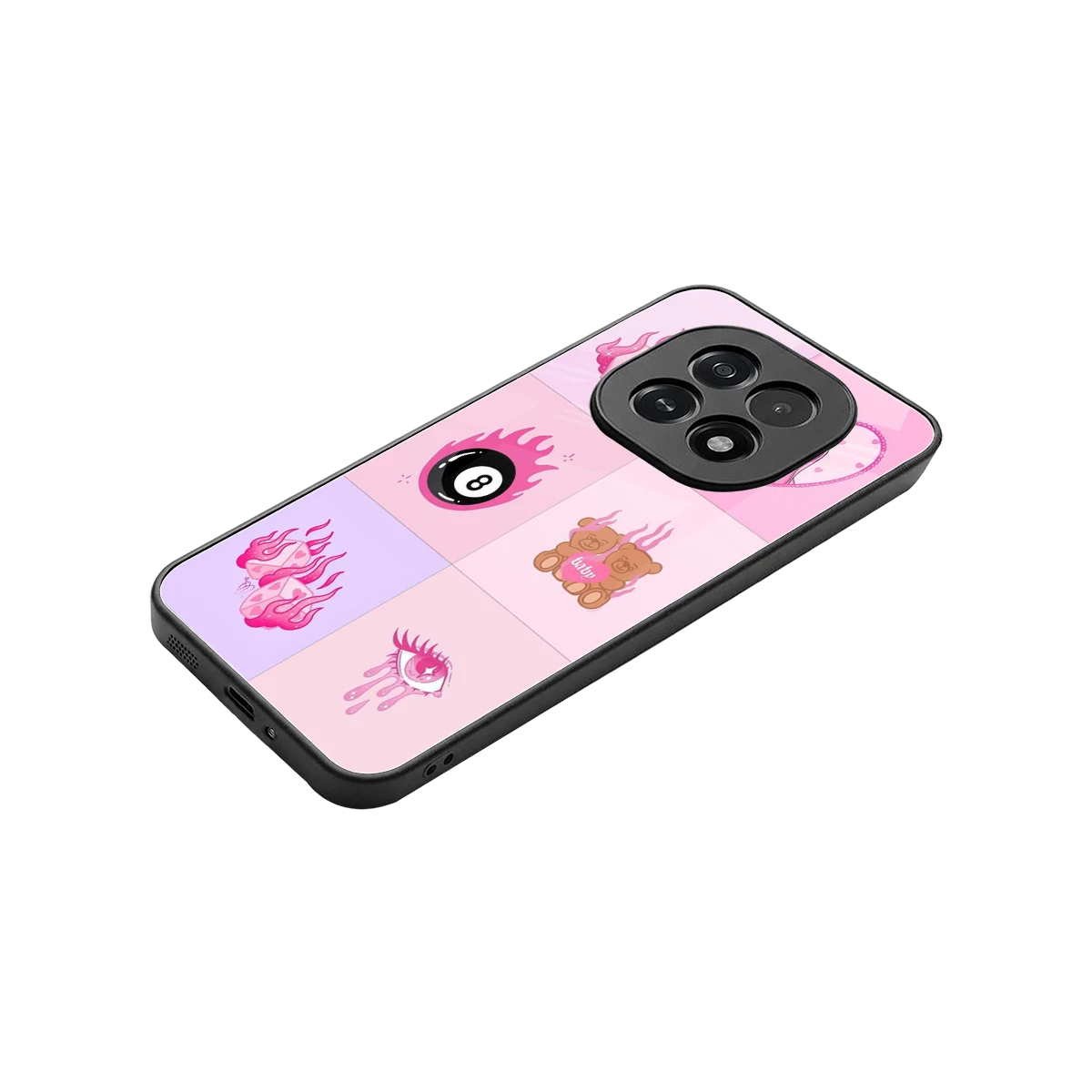 Ghostly Adorable stylish phone case for oppo f29 5g | glossy glass and slim fit