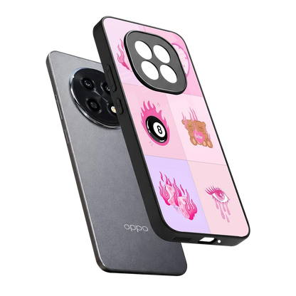 Ghostly Adorable sleek oppo f29 pro 5g cover with tempered glass back and TPU edges