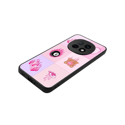 Ghostly Adorable stylish phone case for oppo f29 pro 5g | glossy glass and slim fit
