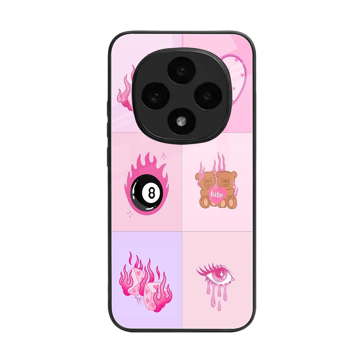 Ghostly Adorable back phone cover | glass case for oppo f31 pro 5g
