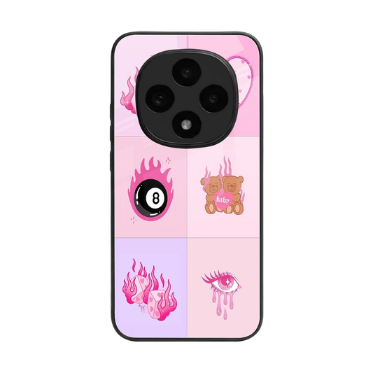Ghostly Adorable back phone cover | glass case for oppo f31 pro 5g