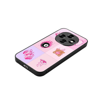 Ghostly Adorable stylish phone case for oppo f31 pro 5g | glossy glass and slim fit