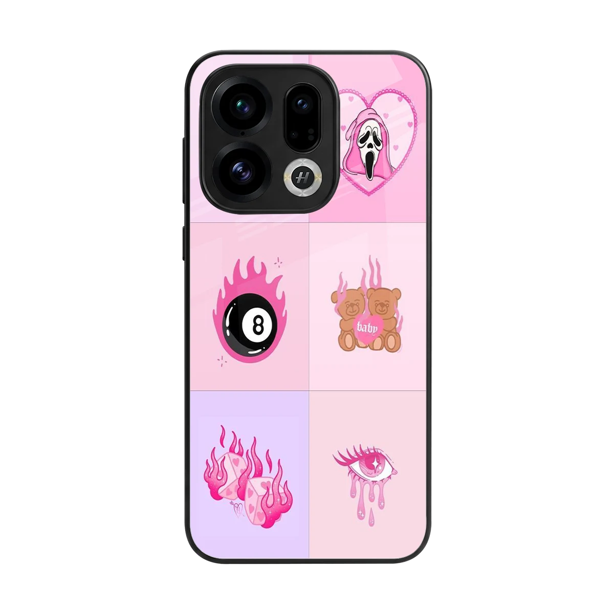 Ghostly Adorable back phone cover | glass case for oppo find x9