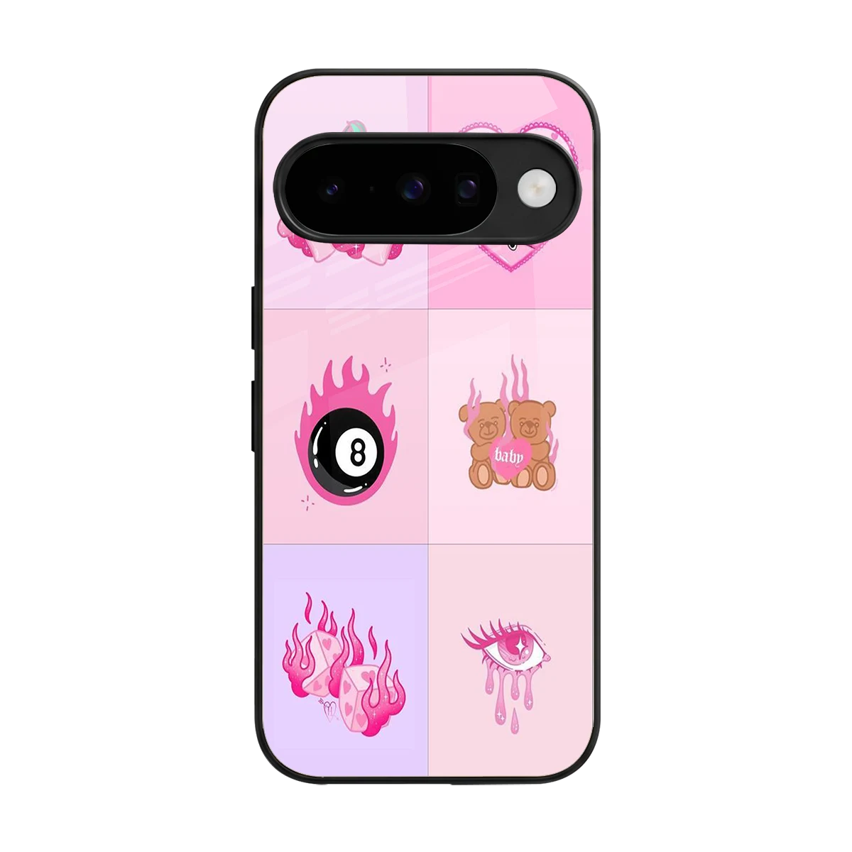 Ghostly Adorable back phone cover | glass case for google pixel 10
