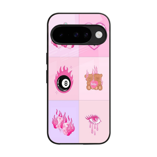 Ghostly Adorable back phone cover | glass case for google pixel 10