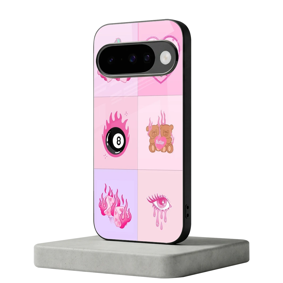Ghostly Adorable google pixel 10 mobile cover | shockproof glass phone case