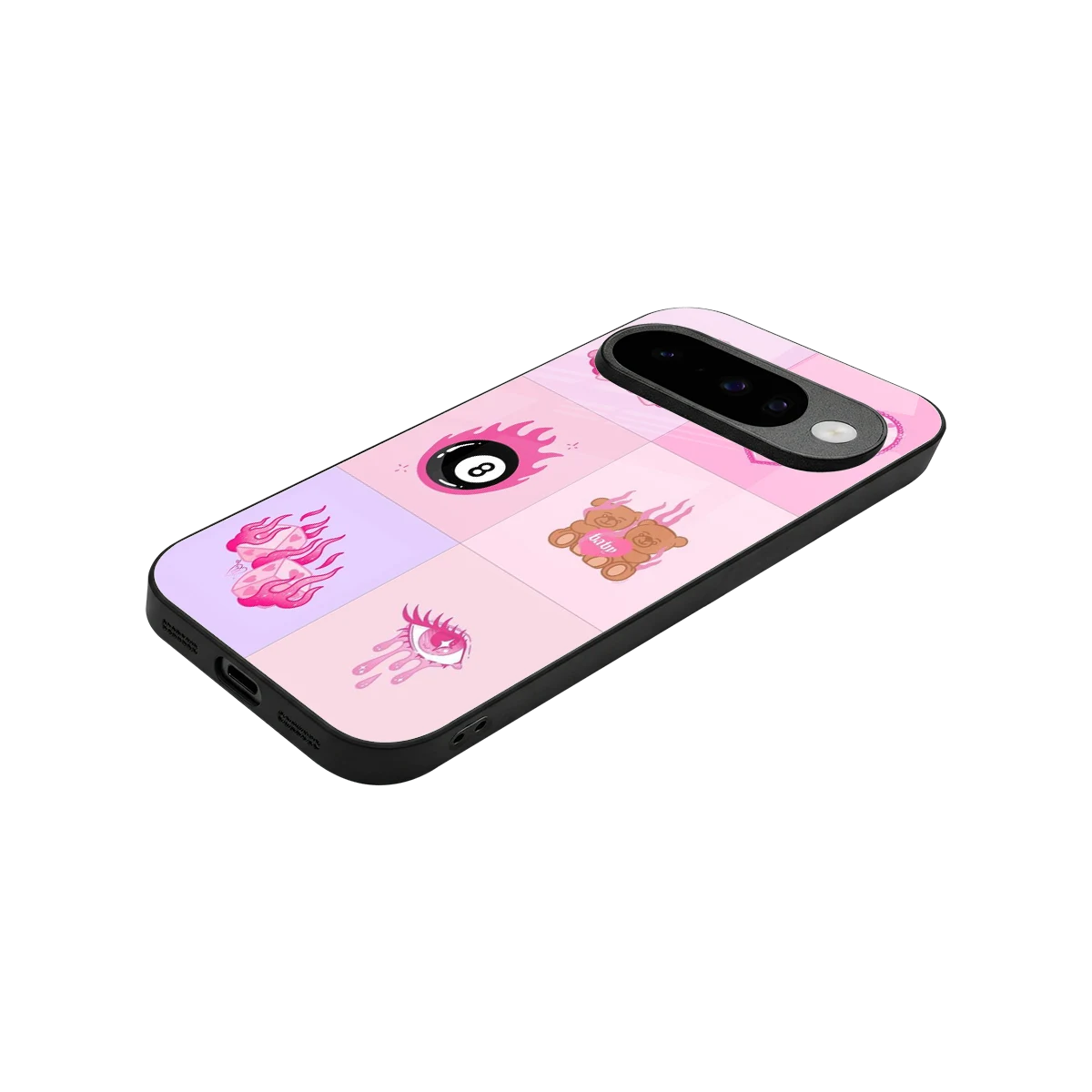 Ghostly Adorable stylish phone case for google pixel 10 | glossy glass and slim fit