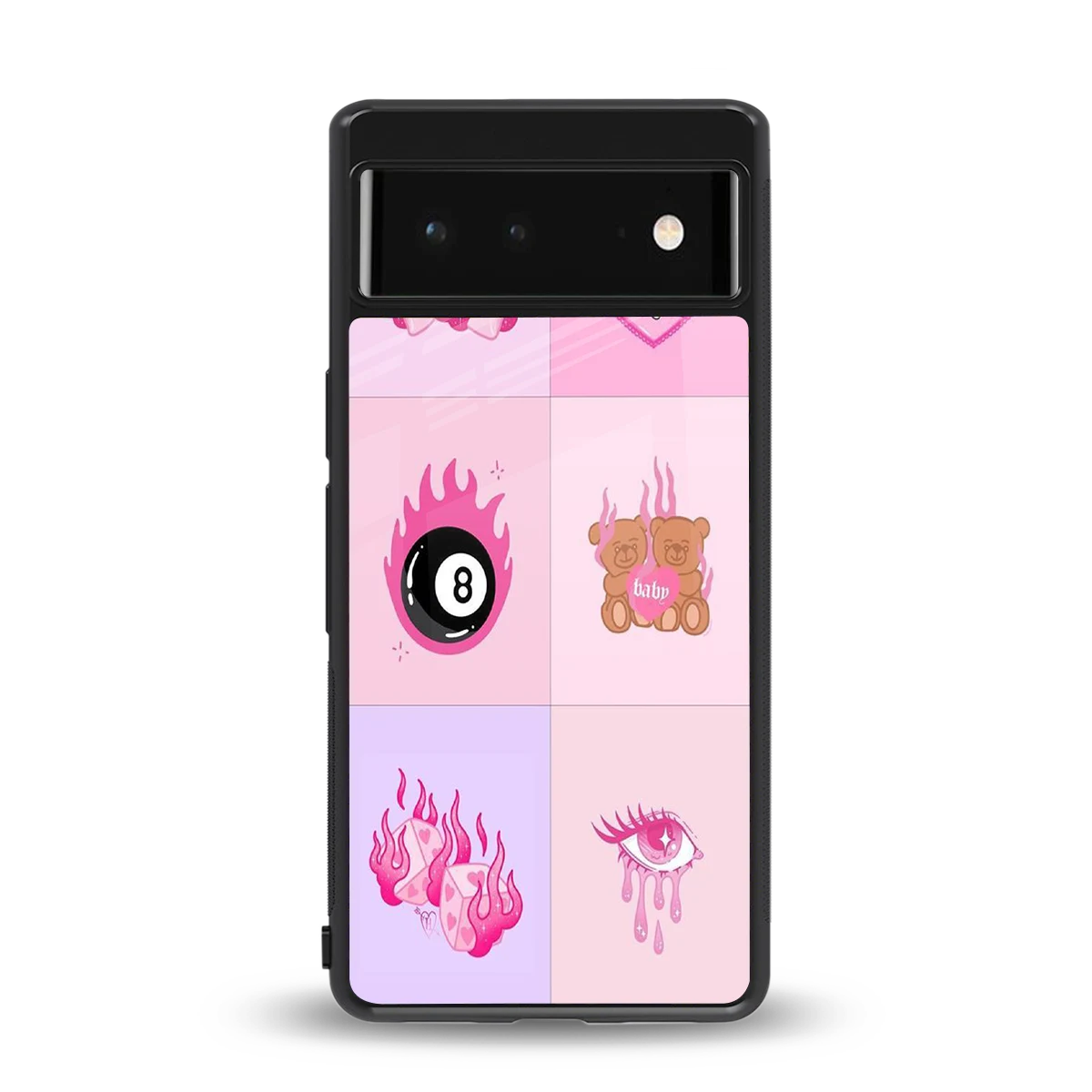 Ghostly Adorable back phone cover | glass case for google pixel 6a