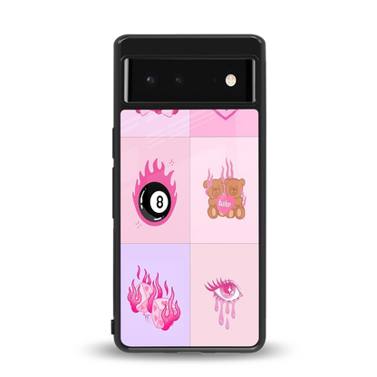 Ghostly Adorable back phone cover | glass case for google pixel 6a