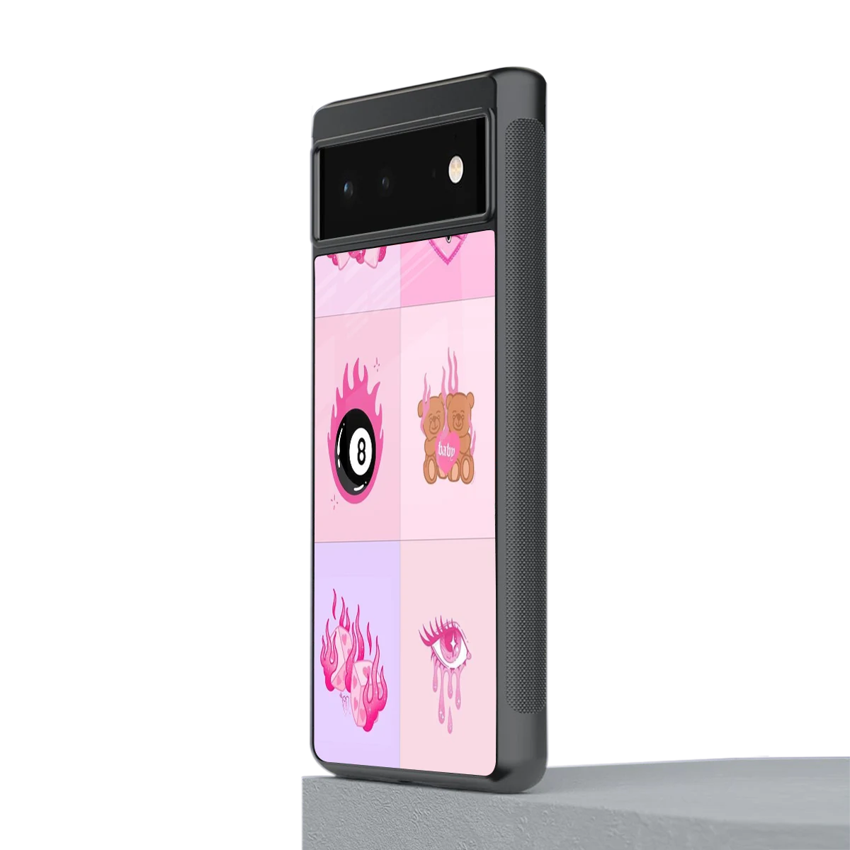 Ghostly Adorable stylish phone case for google pixel 6 | glossy glass and slim fit