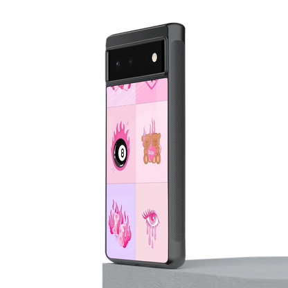 Ghostly Adorable stylish phone case for google pixel 6 | glossy glass and slim fit