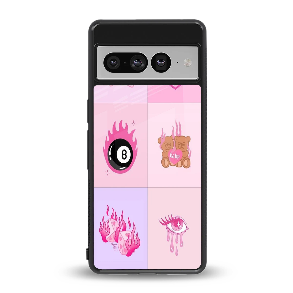 Ghostly Adorable back phone cover | glass case for google pixel 7 pro