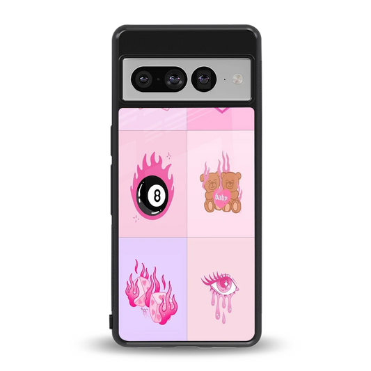 Ghostly Adorable back phone cover | glass case for google pixel 7 pro