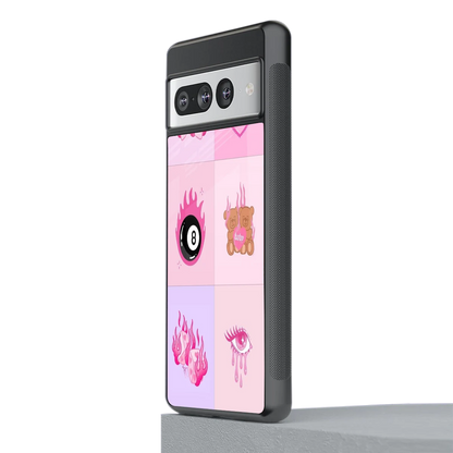 Ghostly Adorable stylish phone case for google pixel 7 pro | glossy glass and slim fit