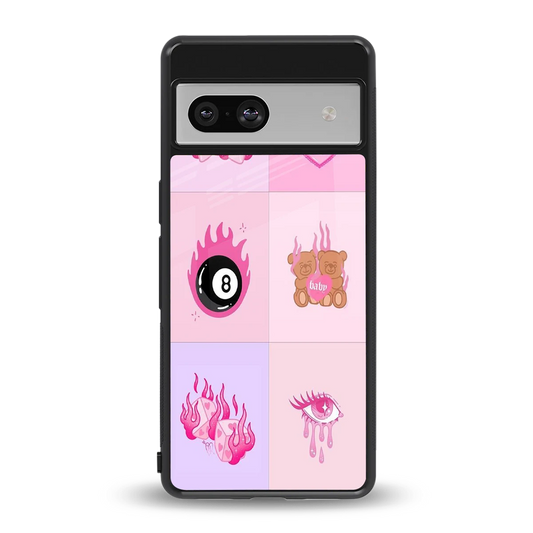 Ghostly Adorable back phone cover | glass case for google pixel 7a
