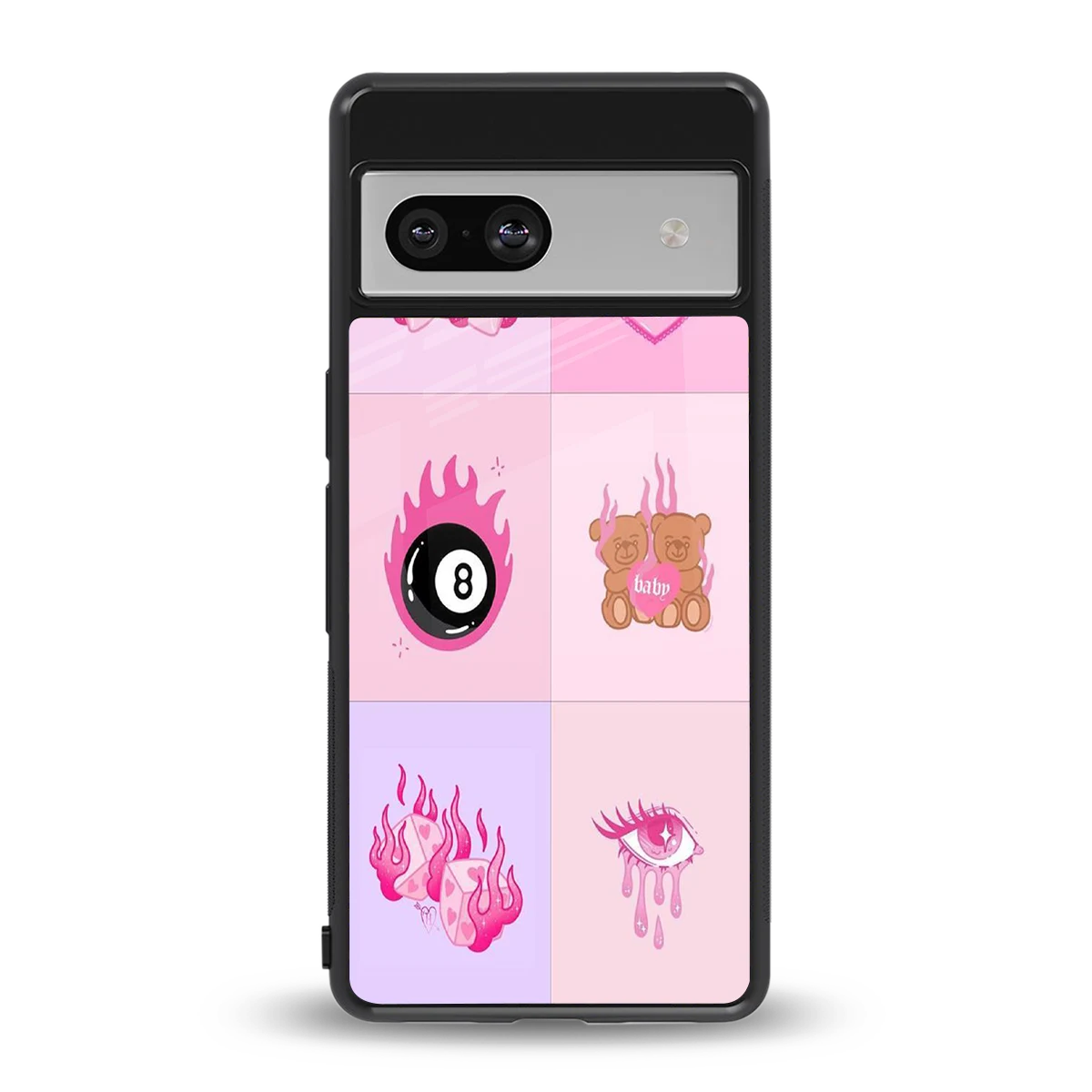 Ghostly Adorable back phone cover | glass case for google pixel 7