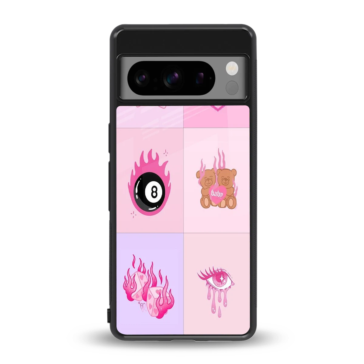 Ghostly Adorable back phone cover | glass case for google pixel 8 pro