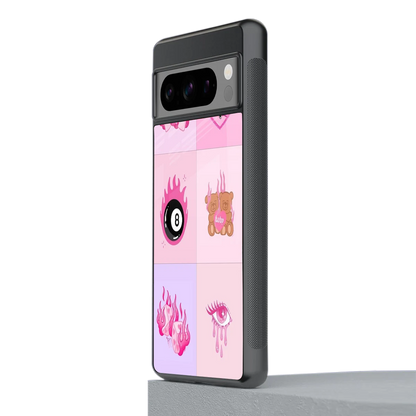 Ghostly Adorable stylish phone case for google pixel 8 pro | glossy glass and slim fit