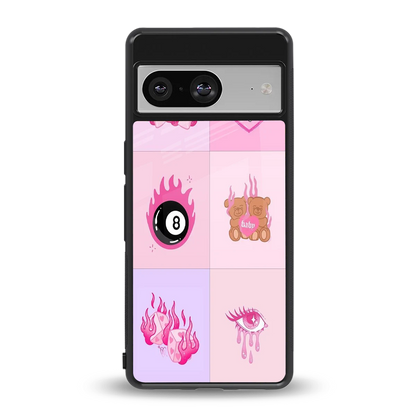 Ghostly Adorable back phone cover | glass case for google pixel 8