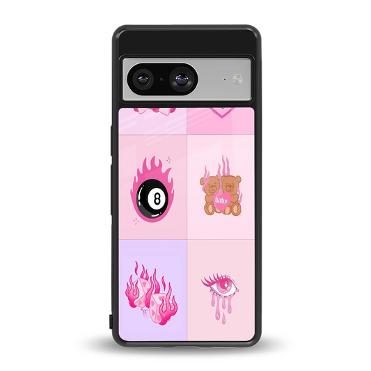 Ghostly Adorable back phone cover | glass case for google pixel 8