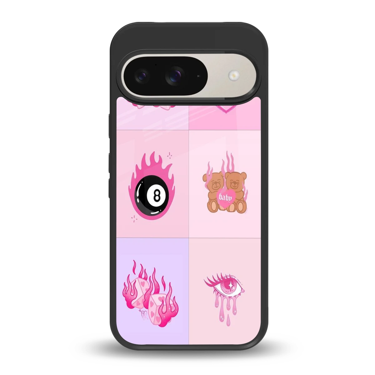 Ghostly Adorable back phone cover | glass case for google pixel 9