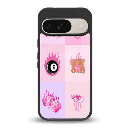 Ghostly Adorable back phone cover | glass case for google pixel 9