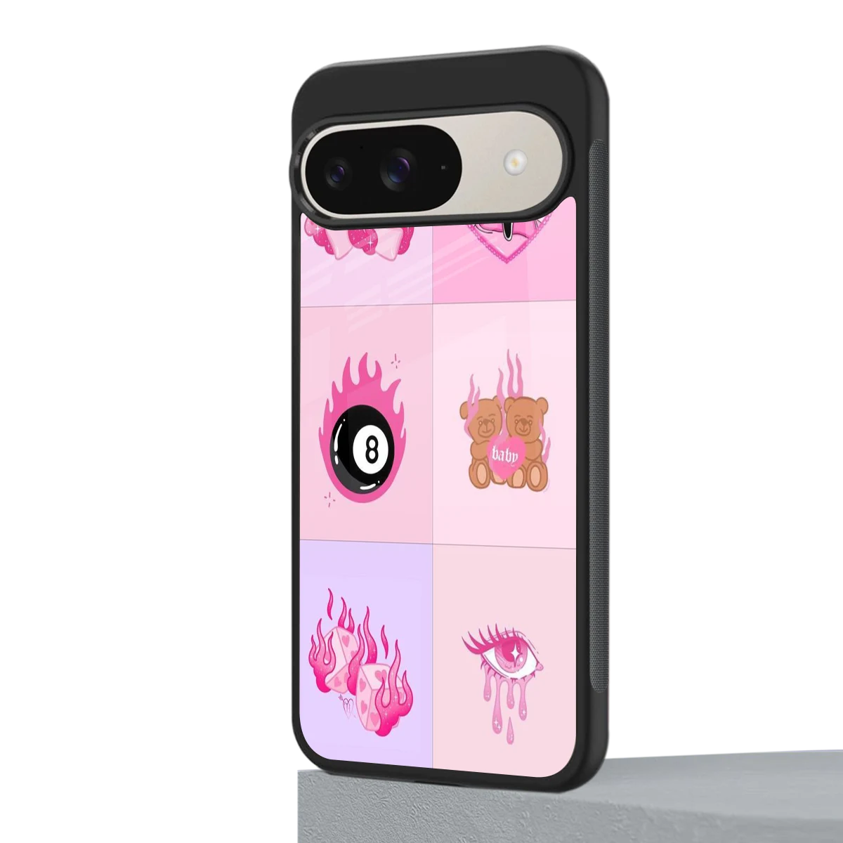 Ghostly Adorable google pixel 9 mobile cover | shockproof glass phone case