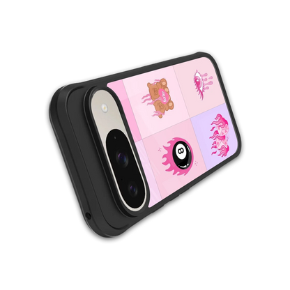 Ghostly Adorable stylish phone case for google pixel 9 | glossy glass and slim fit