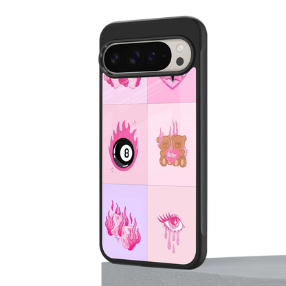 Ghostly Adorable google pixel 9 pro mobile cover | shockproof glass phone case