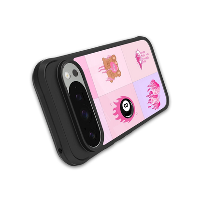 Ghostly Adorable stylish phone case for google pixel 9 pro | glossy glass and slim fit