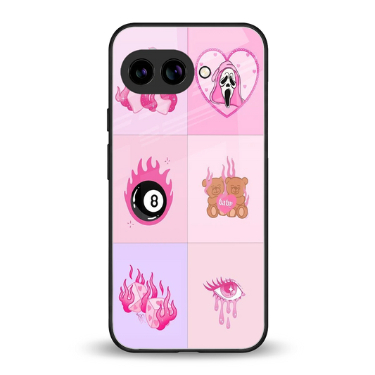 Ghostly Adorable back phone cover | glass case for google pixel 9a