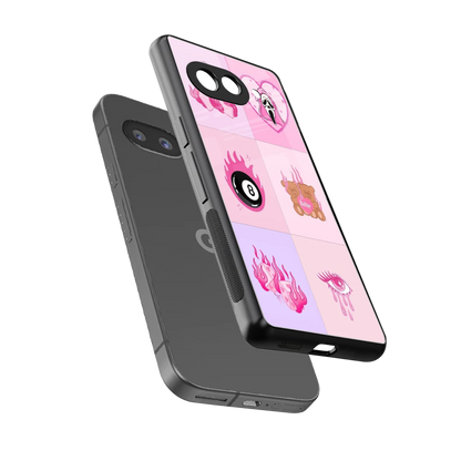 Ghostly Adorable sleek google pixel 10a cover with tempered glass back and TPU edges